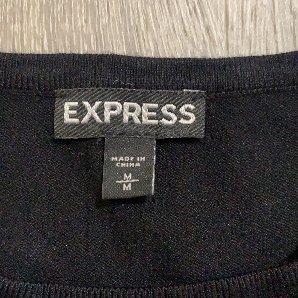 36. Express Sweater Dress with Rhinestone Detail - Picture 4 of 4